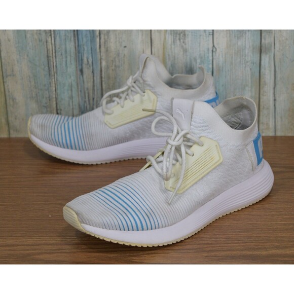 PUMA Uprise Color Shift Knit Trainers Women's Size 11 Blue White 368091-03 - Picture 1 of 11